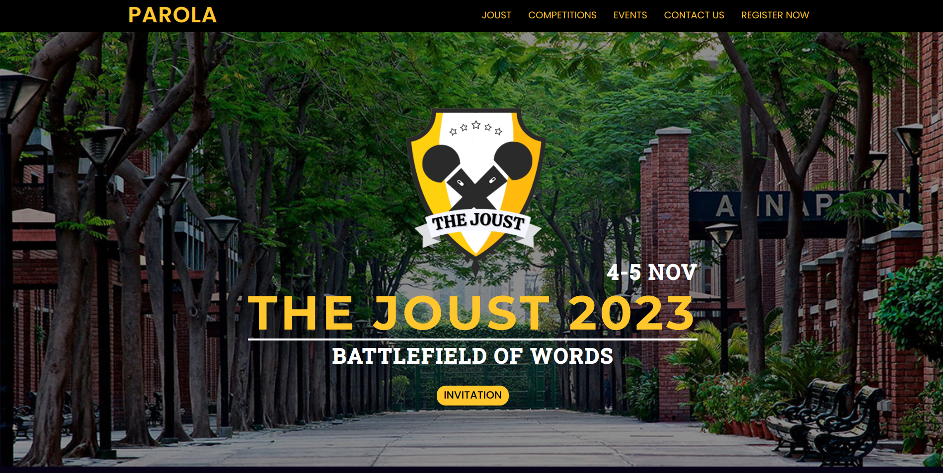 JOUST WEBSITE